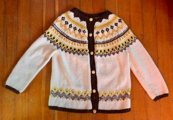 Vintage 70’s Hand Knit Sweater - image 6