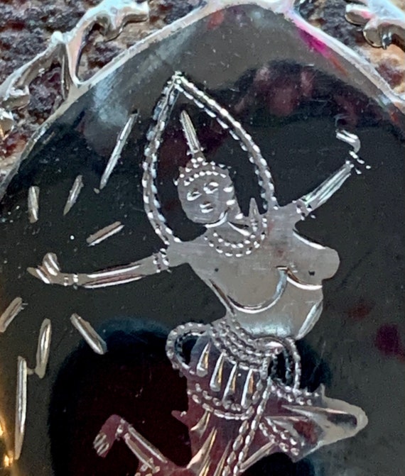 Sterling Thai Dancer Brooch Siam - image 3