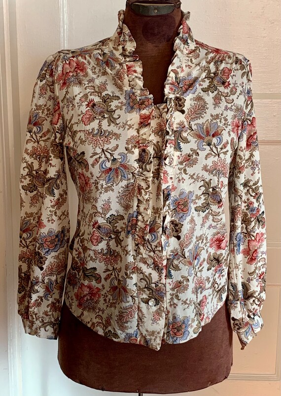 Vintage 70s Teddi Of California Polyester Blouse - image 7