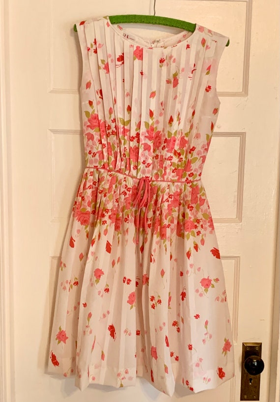 Vintage 60’s R & K Original Pink Floral Dress - image 7