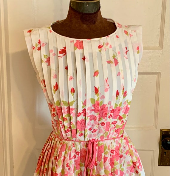 Vintage 60’s R & K Original Pink Floral Dress - image 1