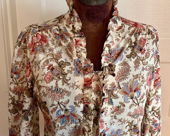 Vintage 70s Teddi Of California Polyester Blouse - image 1