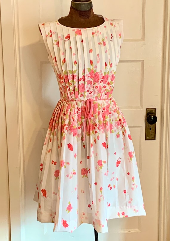 Vintage 60’s R & K Original Pink Floral Dress - image 2