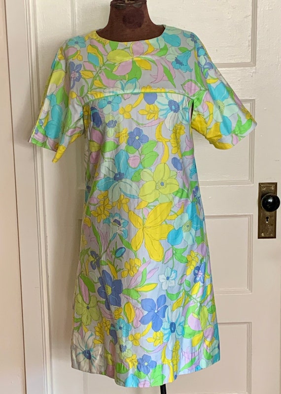 Vintage 1960’s Paradise Of Hawaii Tropical Dress