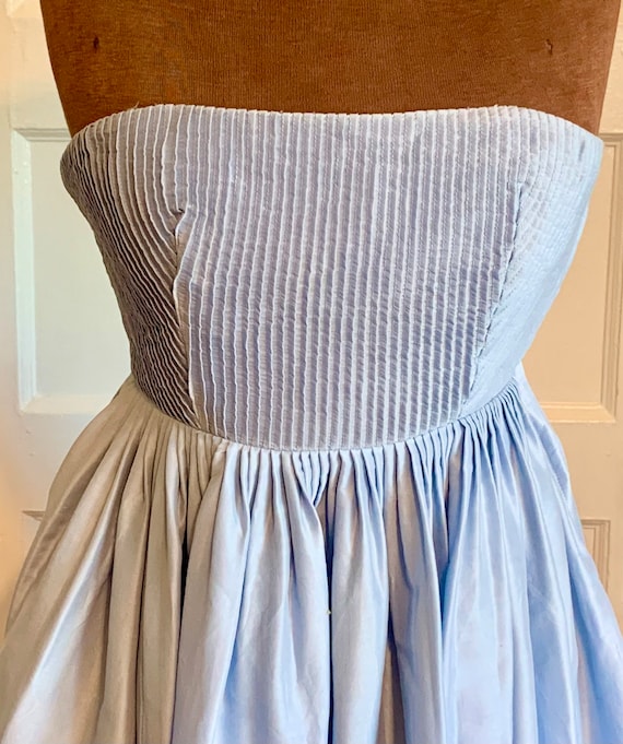 Vintage 50’s Strapless Pale Blue Party Dress