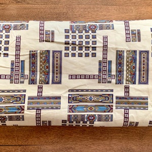 3.4 Yards Vintage 1960s Cotton Print Fabric