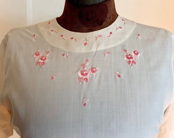 Vintage 60’s Hand Embroidered Blouse Hong Kong