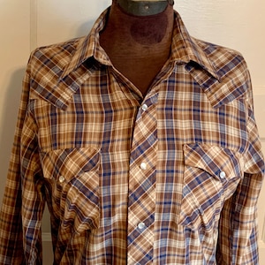 Vintage Plaid Chute Western Shirt