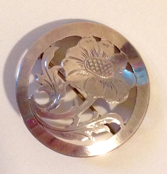 Diamante Vintage Plata Broche Zapato Pin Flor nupcial Pastel Decoración New Reino Unido