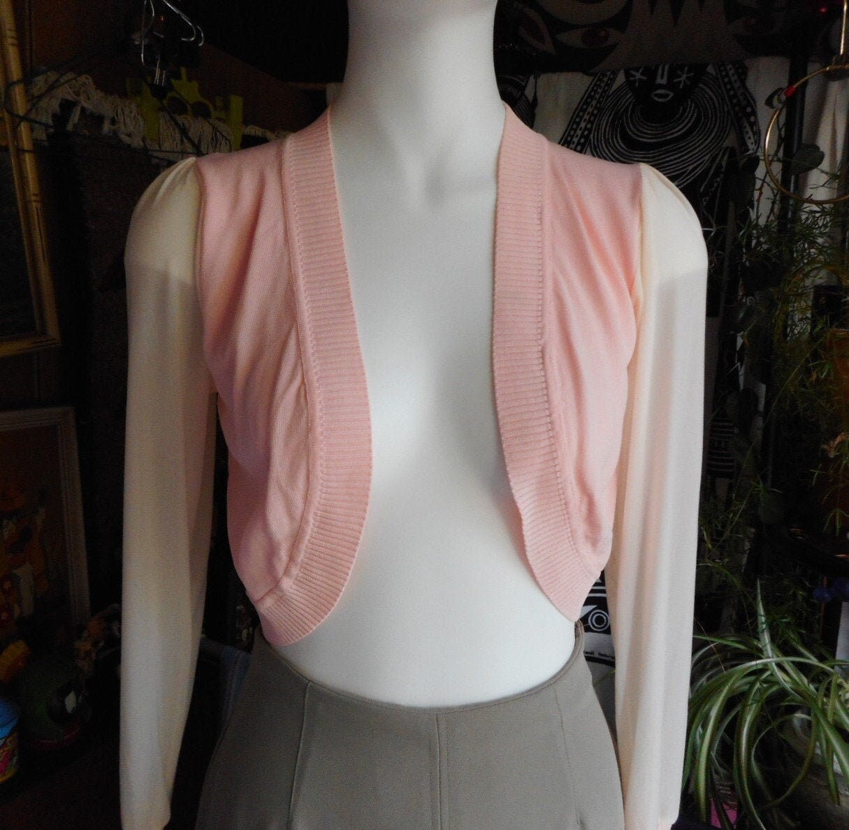Pastel Pink Bolero Etsy Canada