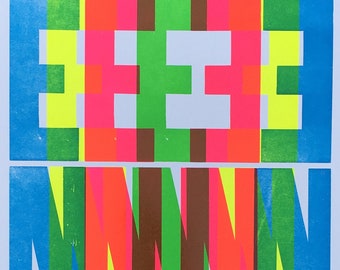 4-color Visual Poetry Print
