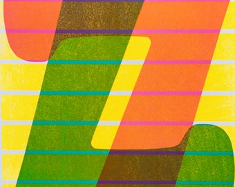 3-color Neon Seven Print