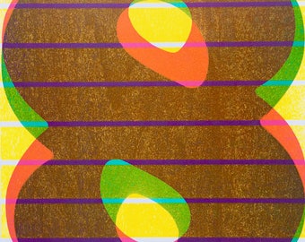 3-color Neon Eight Print