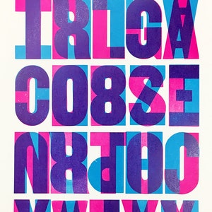 Visual Poetry Wood Type Print