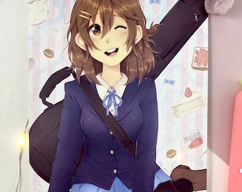 Matte Print Yui Hirasawa K-On! Anime and Manga Fanart