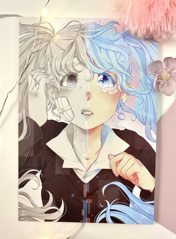 Hatsune Miku Vocaloid Anime Girls Fan Art Matte Finish Poster