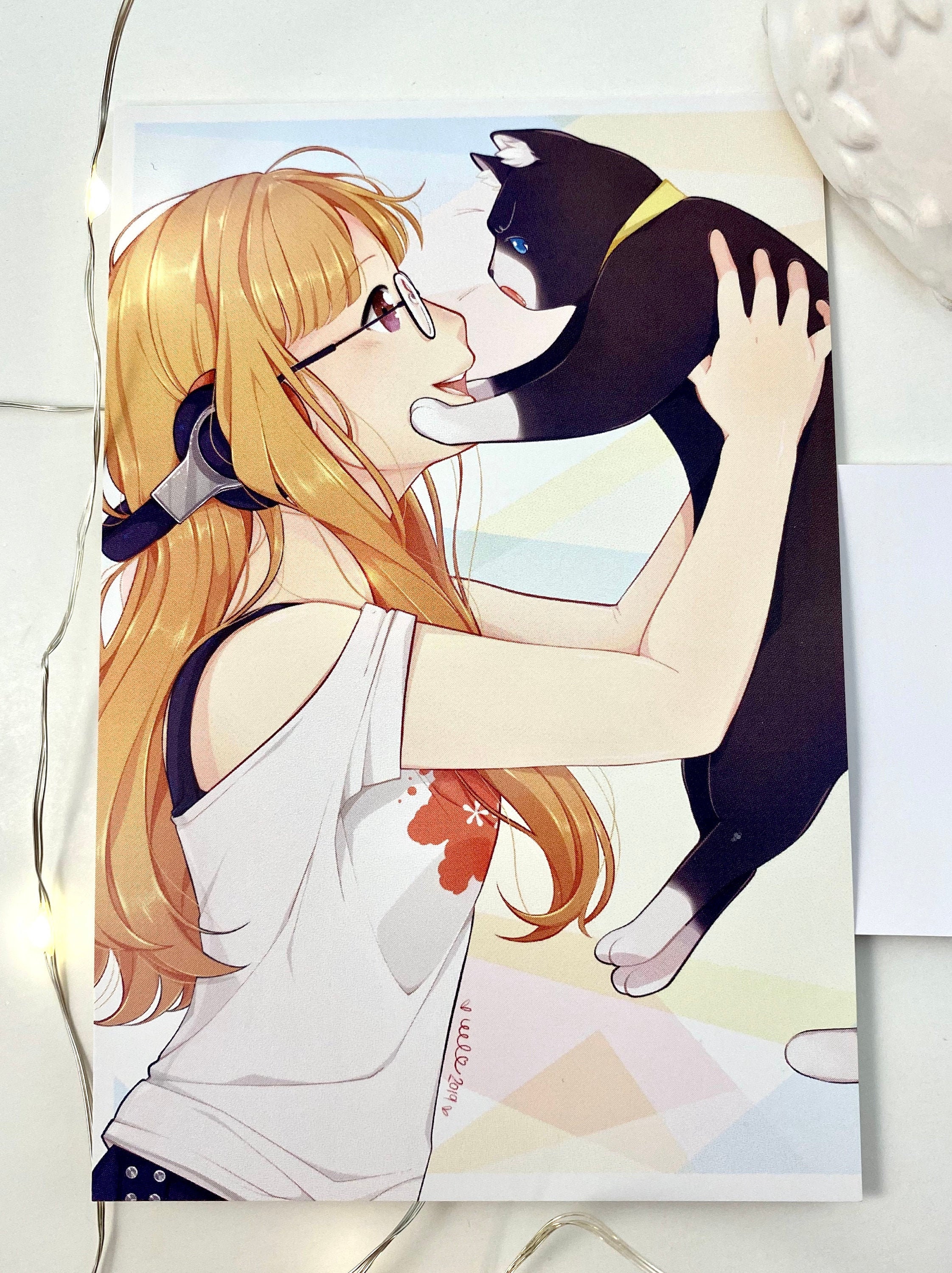 Matte Print Futaba Sakura And Morgana Persona 5 Video Game Etsy