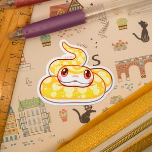 Albino Snake Reptile Vinyl Sticker