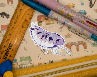 Dairy Cow Isopod Vinyl Sticker Roly-Poly