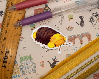 Rubber Ducky Isopod Vinyl Sticker Roly-Poly