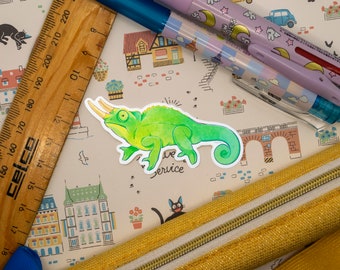 Jackson’s Chameleon Reptile Vinyl Sticker