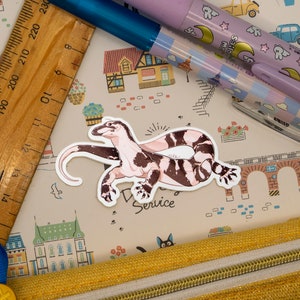 Vinylsticker Lace Monitor reptiel