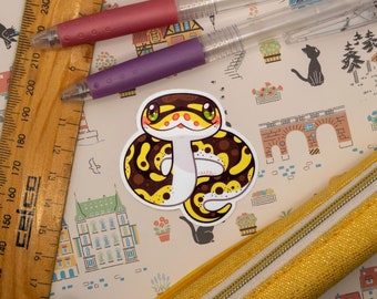Ball Python Reptile Vinyl Sticker