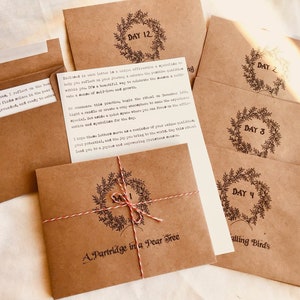 Cartas de autoafirmación 12 días de Navidad - Regalo de autocuidado - Regalo de meditación para Navidad - Regalo de afirmación navideña - Regalo de atención plena