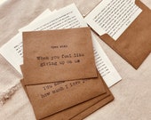 Custom letters for Long Distance relationship - Open when envelopes with custom letters -open when letters - long distance letter- love card