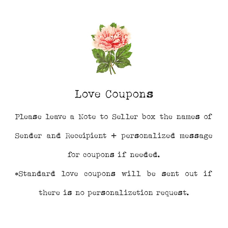 Coffret Love Coupon Personnalisé Love Voucher Cadeau pour Lui Cadeau pour Femme Idée Cadeau Sexy Cadeau Saint Valentin Love Tickets Coupon Coquin image 6