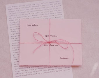 Long Distance relationship envelopes & letters - Open when envelopes and note cards - open when letters - long distance letter- love letter