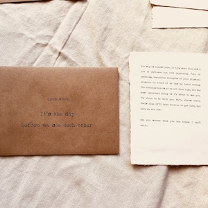 8 Open When envelopes with 8 PRE-MADE letter content - long distance letter- pre-made love card - long distance relationship Christmas gift image 3