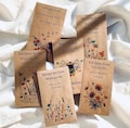 Wildflower Seed Packet Wedding Favors with Seed Included Personalized Seed Packets Favor for Bridal Shower Guest Wedding Seed Favors in Bulk