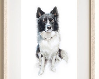 Portrait aquarelle personnalisé pour animaux de compagnie, portrait personnalisé à partir d’une photo, portraits à partir de photos, cadeaux personnalisés, cadeau de Noël, cadeau pour le propriétaire de l’animal