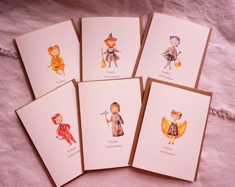 Halloween Greeting Card | Halloween Find | Halloween Gift | Trick or Treat Card | Fall Greeting Card | Witch Greeting Card - Spooky Card Set