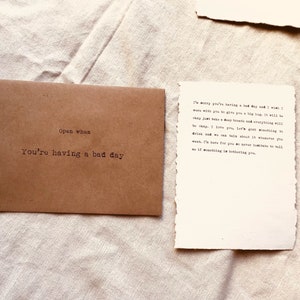8 Open When envelopes with 8 PRE-MADE letter content - long distance letter- pre-made love card - long distance relationship Christmas gift image 6