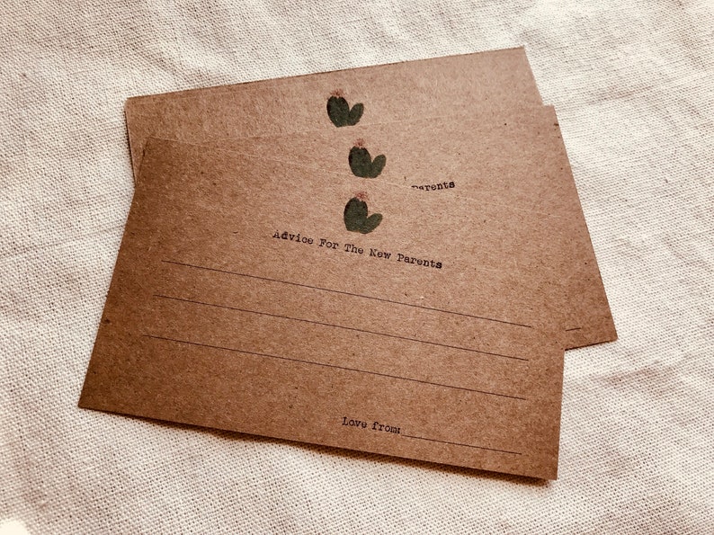 Set 25 cactus advice card rustic guest book kraft guest book Wedding advice cactus guest book kraft index card desert theme image 4