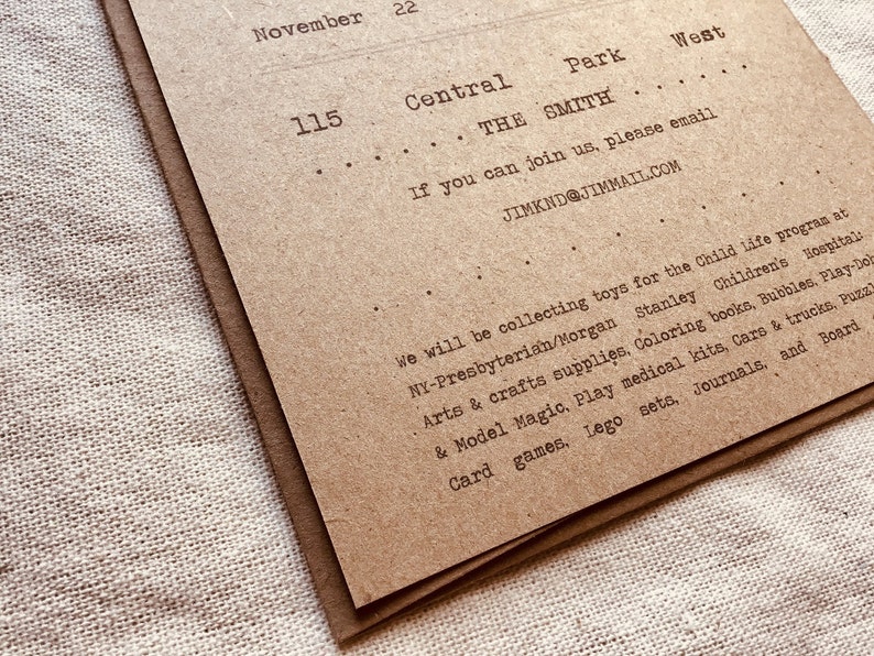 Rustic Thanksgiving Invitation Thanksgiving Dinner Invitation brown kraft thanksgiving invitation Give Thanks Thanksgiving Luncheon image 4