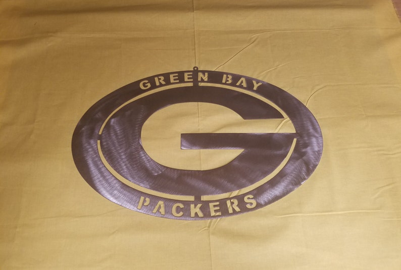 Green Bay Packers Metal Art Steel Logo Man Cave Garage Signs Image 0