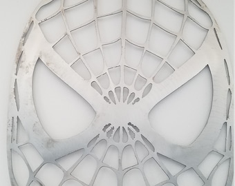 Spiderman logo, spiderman metal art, spiderman wall art