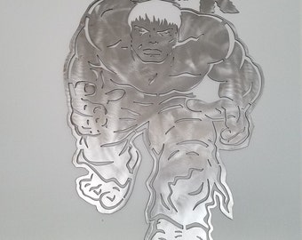 unglaubliche Hulk, Hulk Logos, unglaubliche Hulk Metallkunst