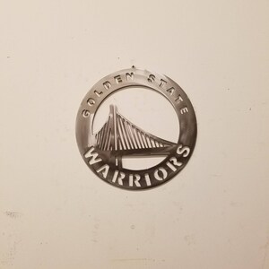 GoldenStateWarriors metal art plaque