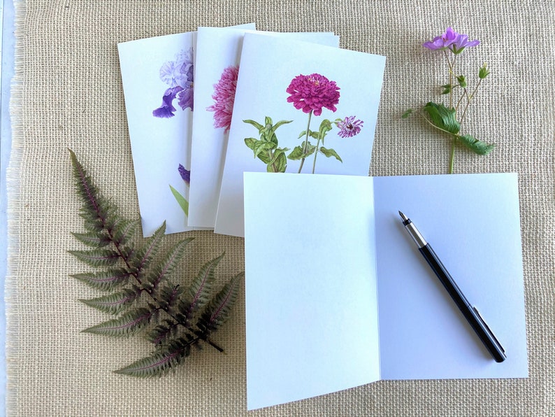 Assorted Package of 6 Blank Greeting Cards With Envelopes Etsy