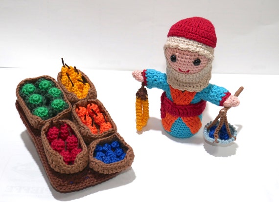 Fruttivendolo Nativita Presepe Amigurumi Crochet Etsy