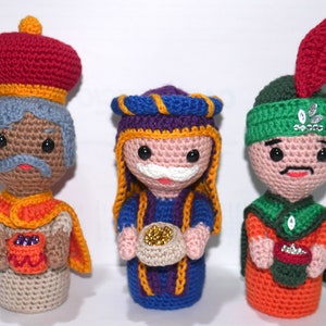 Three Wise Men - Nativity nativity scene | Amigurumi - Crochet - Cotton