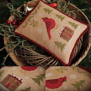 Christmas Cardinal / Cross stitch pattern / Christmas / PDF pattern