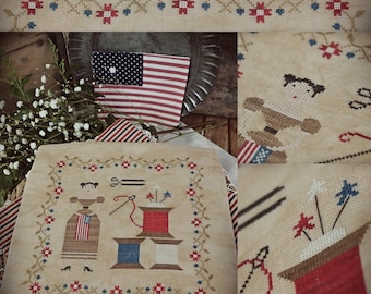 Patriotic Stitcher / Cross stitch pattern / PDF