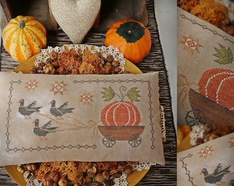 Special Delivery / Primitive cross stitch pattern / PDF