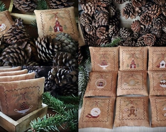 Christmas Ornaments / Cross stitch pattern / PDF / Christmas