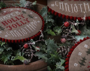 Holly Jolly Christmas / Cross stitch pattern / PDF